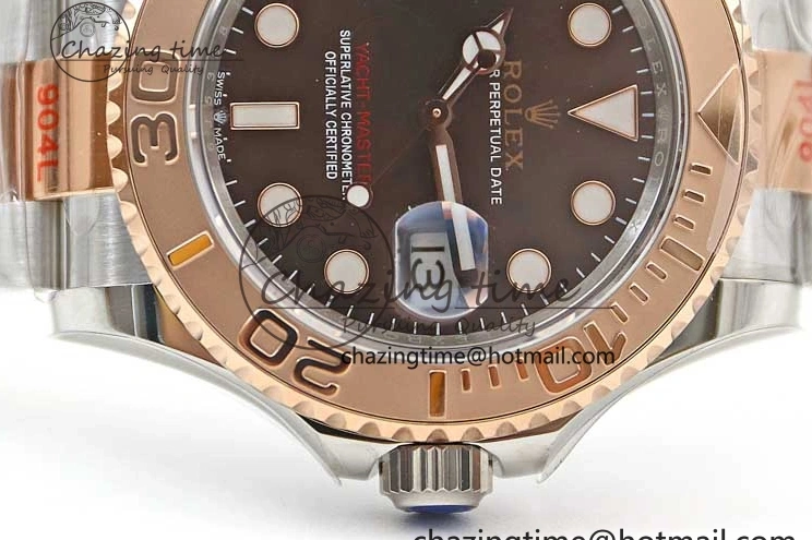 EWF SS Dial RG Yacht-Master Brown RG Bracelet 1:1 Edition Best on 126621 SS A3235 0409